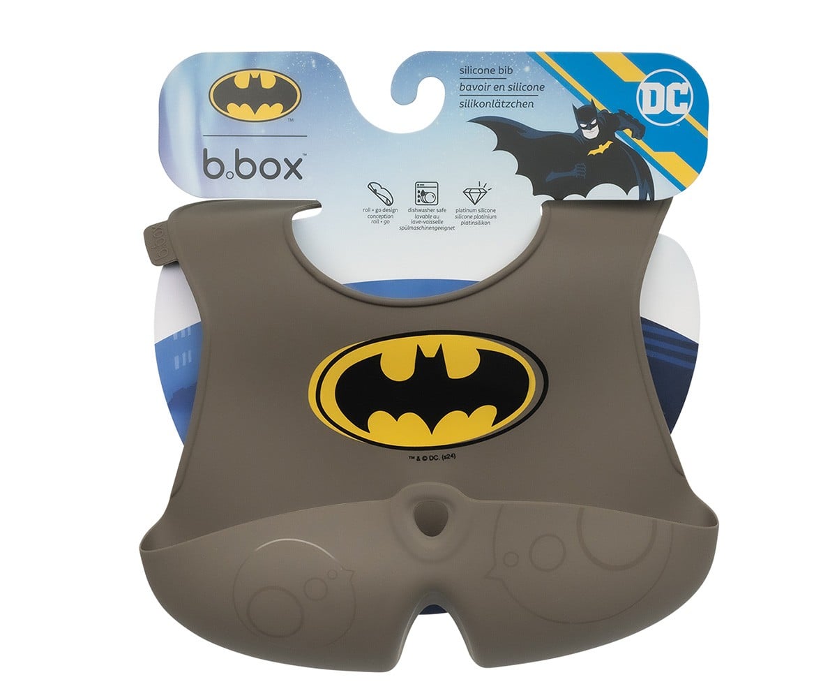 Bavoir Enroulable en Silicone Batman