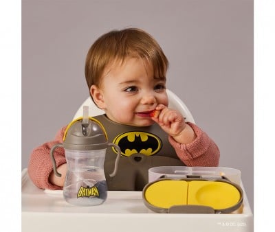 Bavoir Enroulable en Silicone Batman
