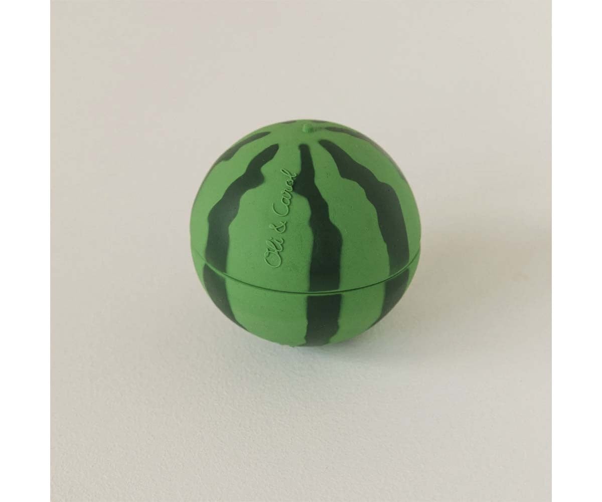 Brinquedo empilhável de melancia e bola de chocalho