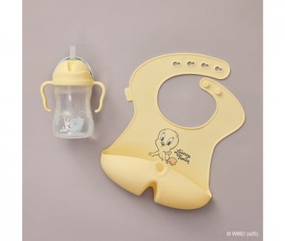 Babero Silicona Enrollable Looney Tunes
