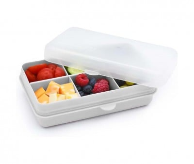 Snackle Box 6 compartimentos cinza 