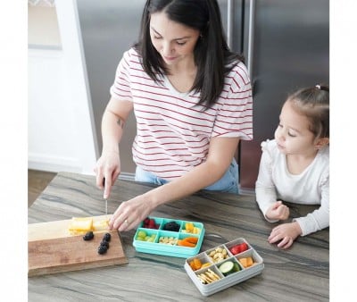 Caja Snackle 6 Compartimentos Blue