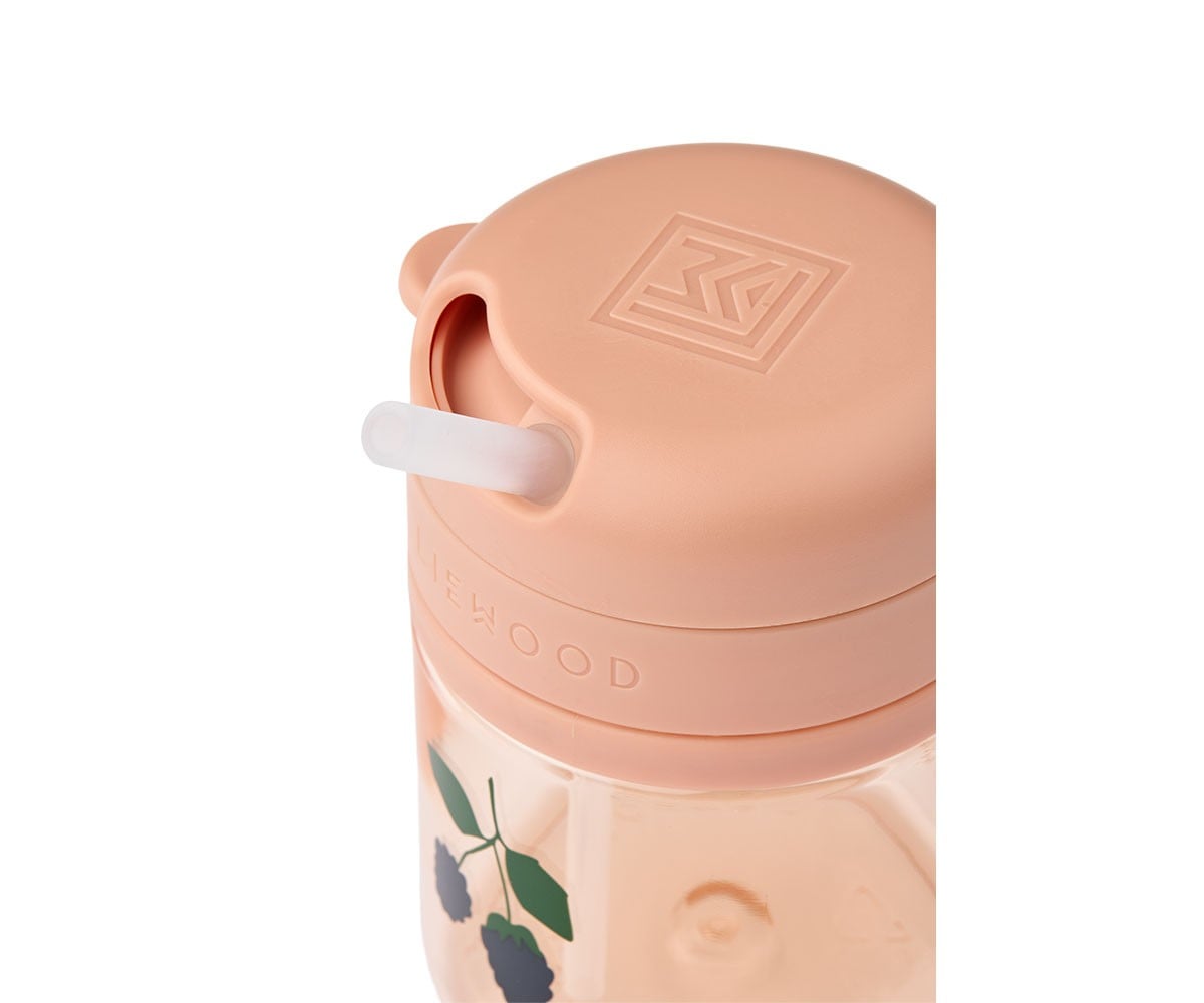 Copo Pavia Tritan com palha 280 ml de bagas e toscana pálida