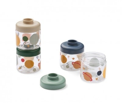 Pacote de 4 dispensadores de alimentos Dominique Universe/Classic Navy 