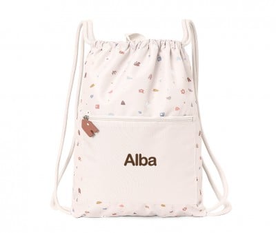 Personalized Waterproof Drawstring Backpack Geometric Nature