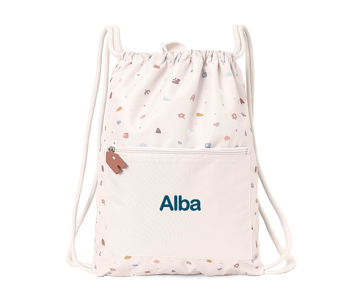 Personalized Waterproof Drawstring Backpack Geometric Nature