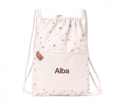 Personalized Waterproof Drawstring Backpack Geometric Nature