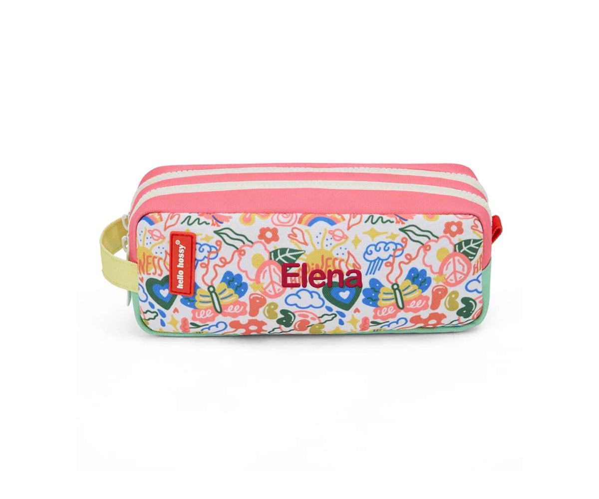 Trousse Double Compartiment Happiness Personnalisable