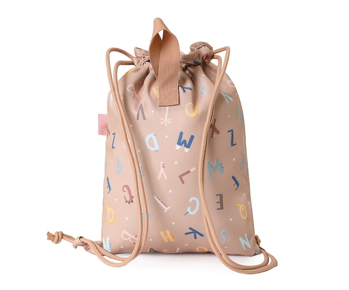 Sacca-Zaino Tela Tutete Funny Letters Personalizzabile