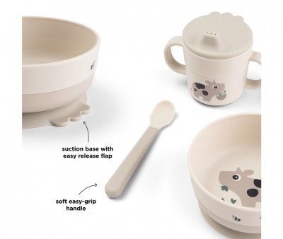 Conjunto de utensílios de mesa Infantil 3 peças Tiny Farm Sand