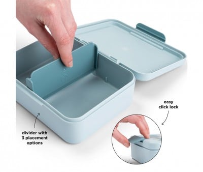 Lunch Box con Divisorio Tiny Farm Blue