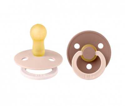 2 Sucettes BIBS Studio Colour Fusion Round Blush Woodchuck Mix