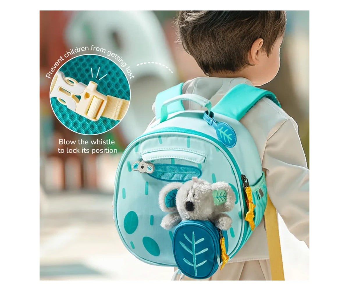 Sac à Dos Maternelle avec Porte-Monnaie et Koala en Peluche