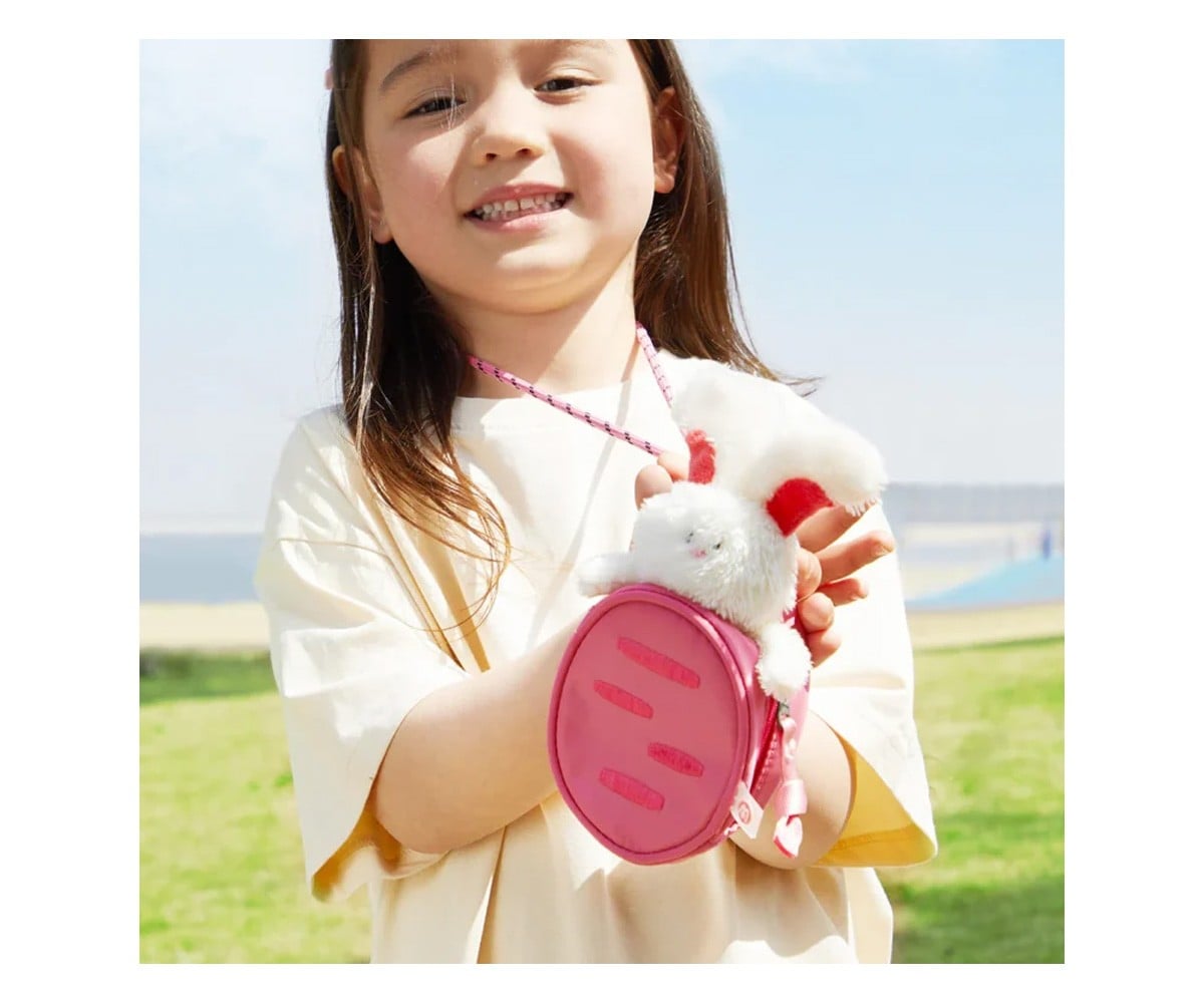 Sac à Dos Maternelle avec Porte-Monnaie et Lapin en Peluche