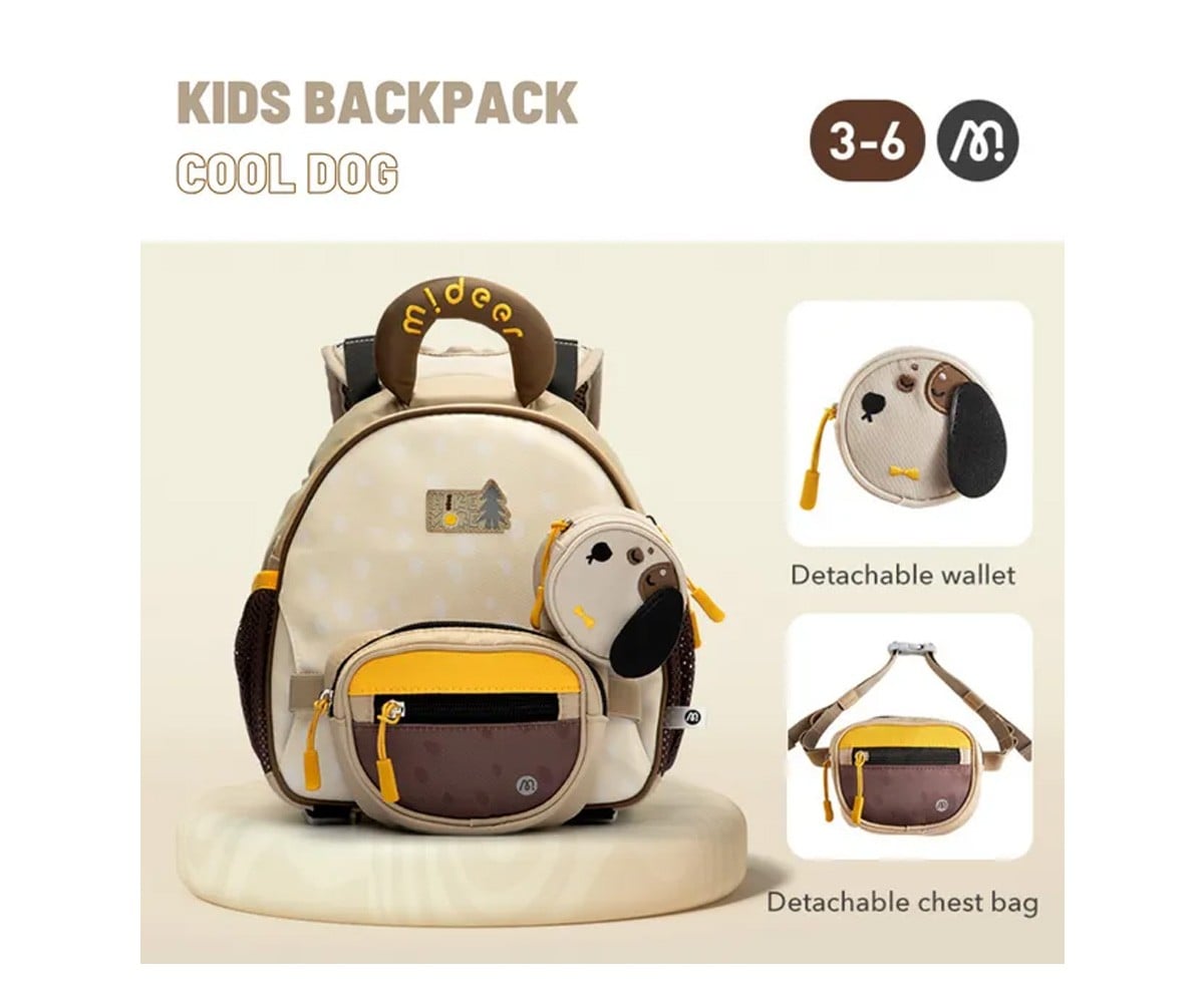 Sac à Dos Maternelle avec Sac Banane et Porte-Monnaie Renard