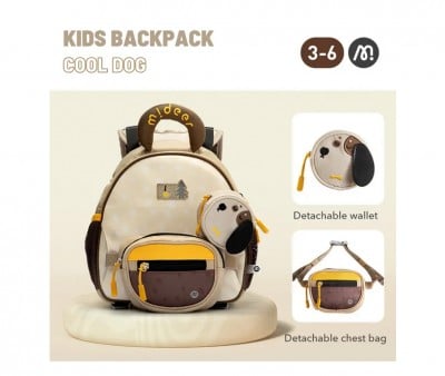 Sac à Dos Maternelle avec Sac Banane et Porte-Monnaie Renard