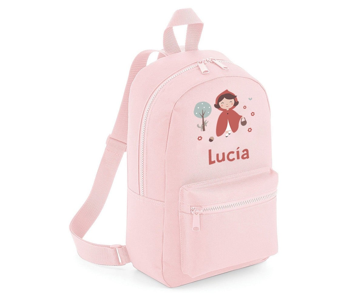 Mini Mochila Mini Fashion Rosa Personalizada Little Red