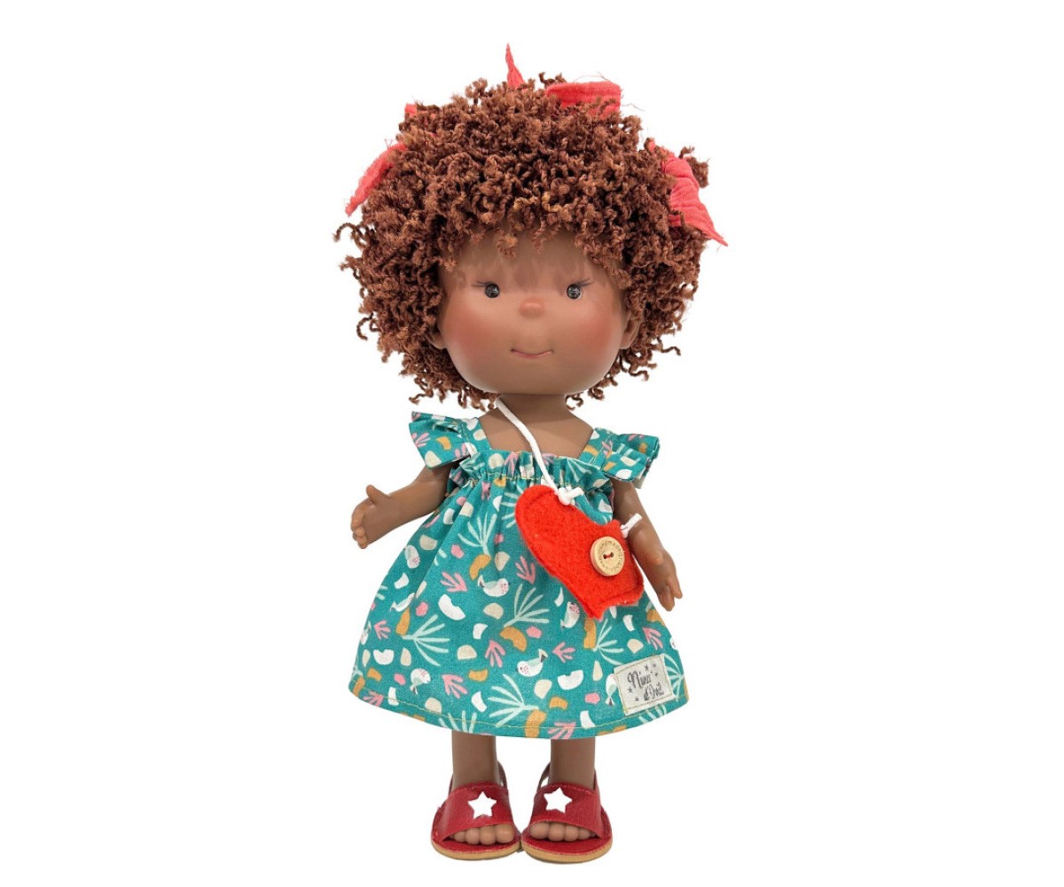 Boneca de primavera Pippa Mulata 30cm