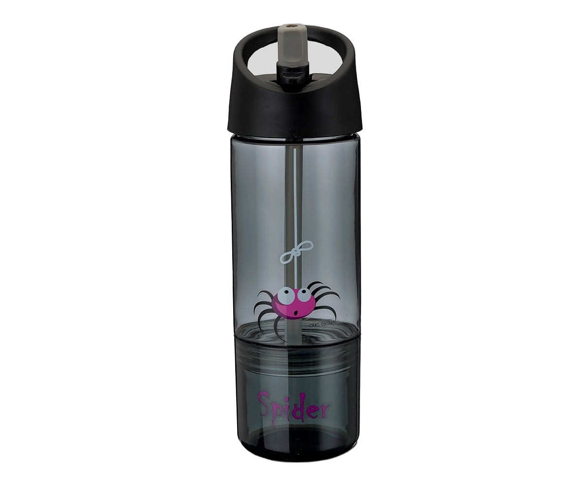 Garrafa Tritan 2 em 1 Spider Grey
