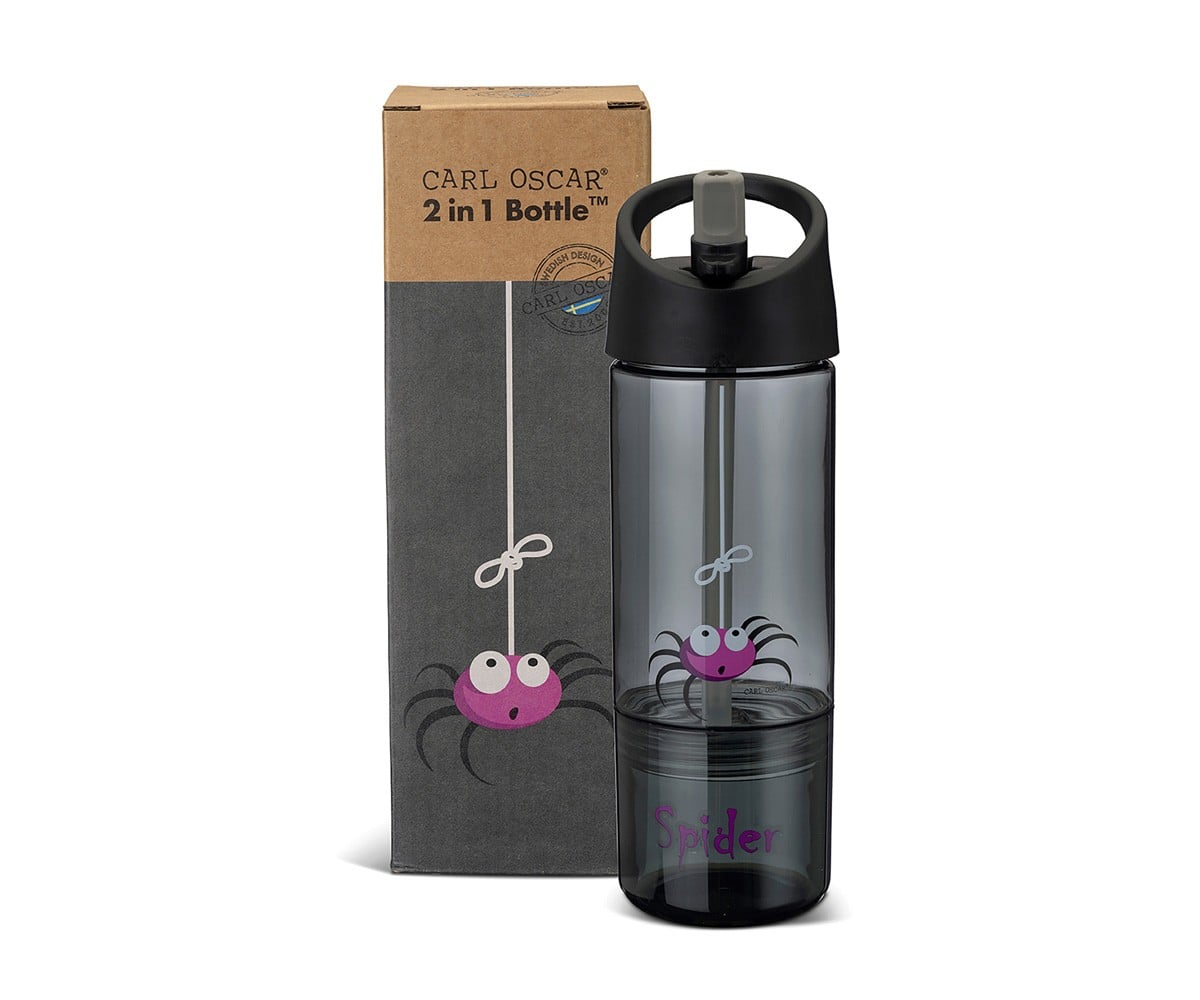Garrafa Tritan 2 em 1 Spider Grey