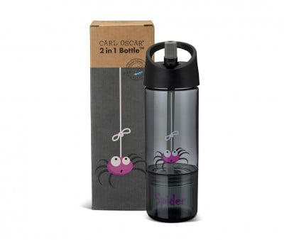 Garrafa Tritan 2 em 1 Spider Grey