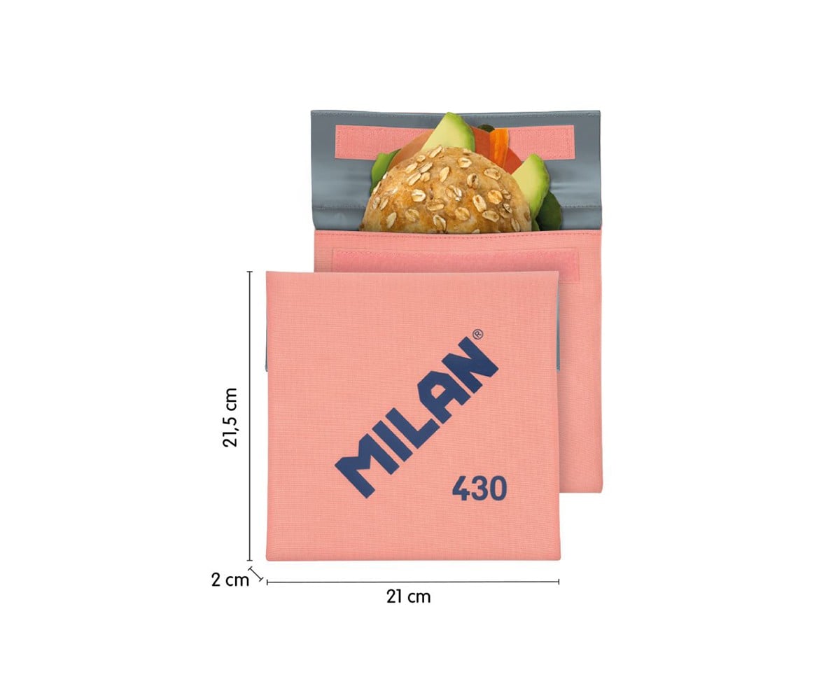 Busta Portasnack Isotermica Rosa Collezione 430 Milan Since 1918