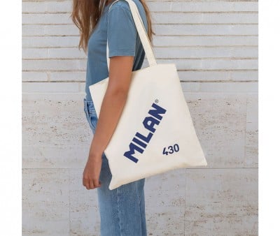 Tote Bag Beige Personalizzabile Collezione 430 Milan Since 1918