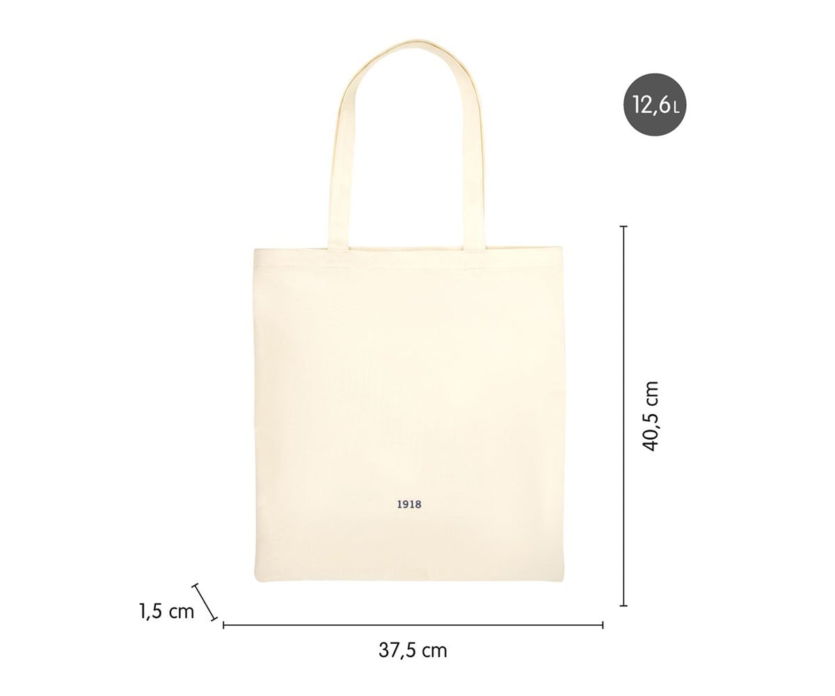 Tote Bag Beige Personalizzabile Collezione 430 Milan Since 1918