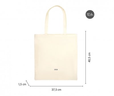 Tote Bag Beige Personalizzabile Collezione 430 Milan Since 1918