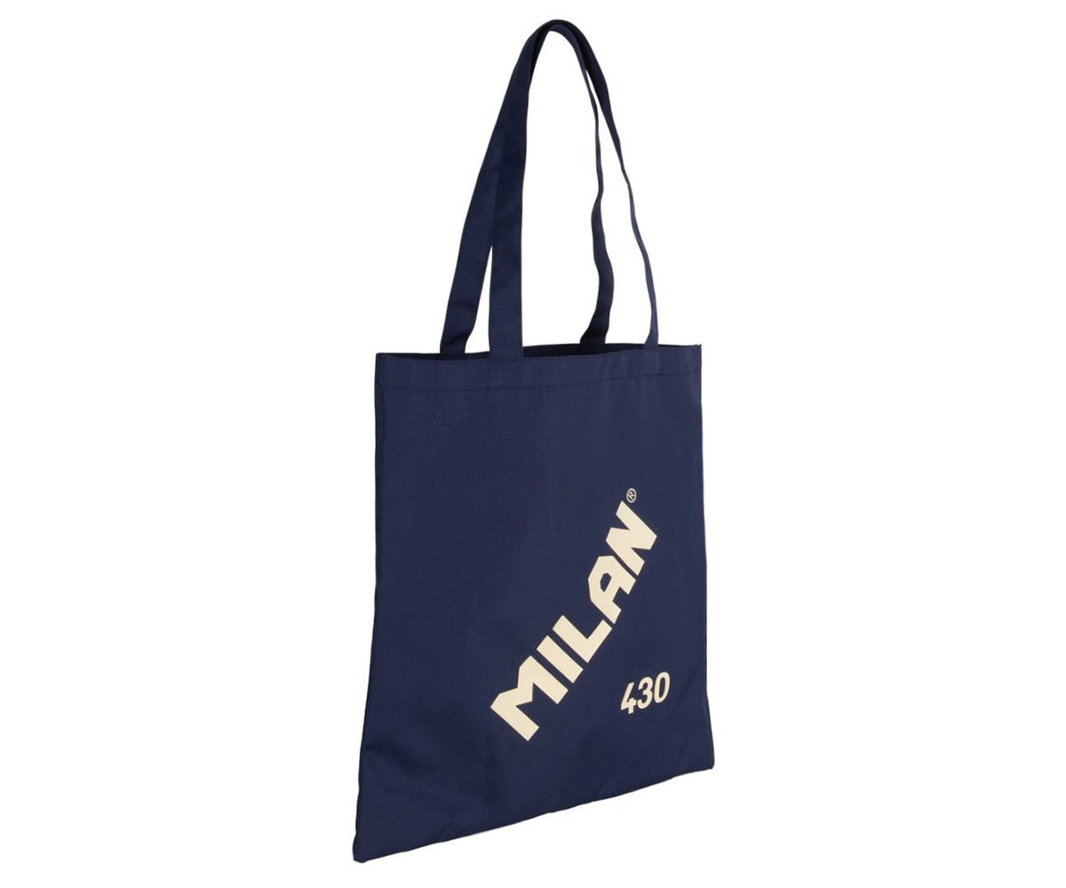 Tote Bag Blu Personalizzabile Collezione 430 Milan Since 1918