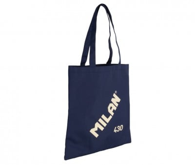 Tote Bag Blu Personalizzabile Collezione 430 Milan Since 1918