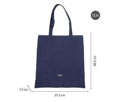 Tote Bag Blu Personalizzabile Collezione 430 Milan Since 1918