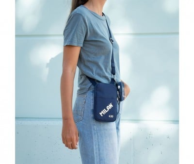 Bolsa de ombro pequena 430 Since 1918 Collection Navy Blue