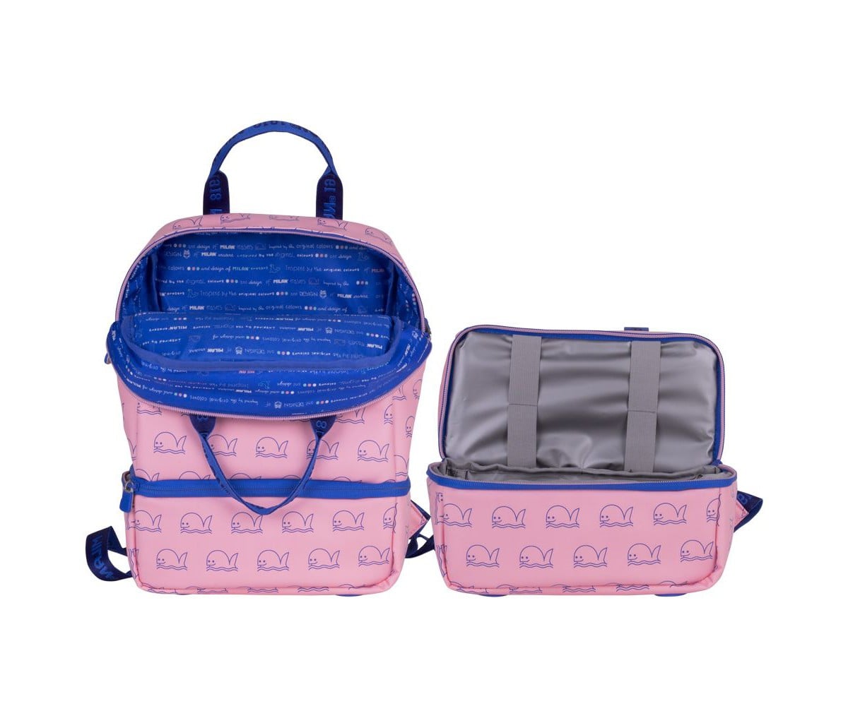 Mochila infantil com compartimento Térmico Rosa Collection 460 Since 1918