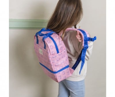 Mochila infantil com compartimento Térmico Rosa Collection 460 Since 1918