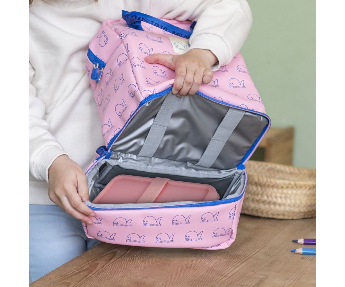 Mochila infantil com compartimento Térmico Rosa Collection 460 Since 1918