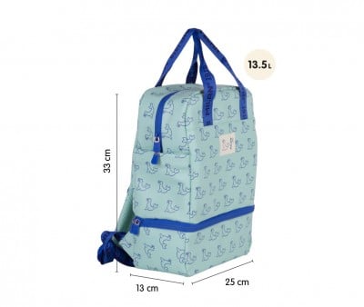 Sac à Dos Maternelle avec Compartiment Isotherme Vert Collection 460 Since 1918