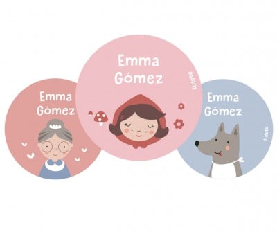 Pack 3 Chapas Personalizadas Little Red