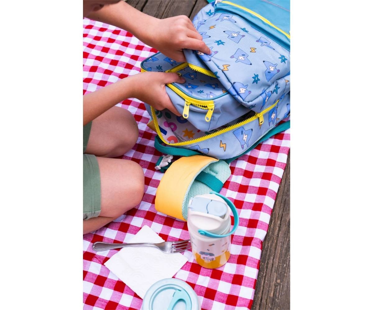 Sac à Dos Primaire avec Compartiment Isotherme Funky Dogs Personnalisable