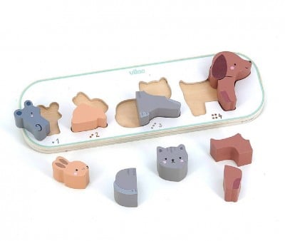 1,2,3 Puzzle Animales Aprendo a Contar