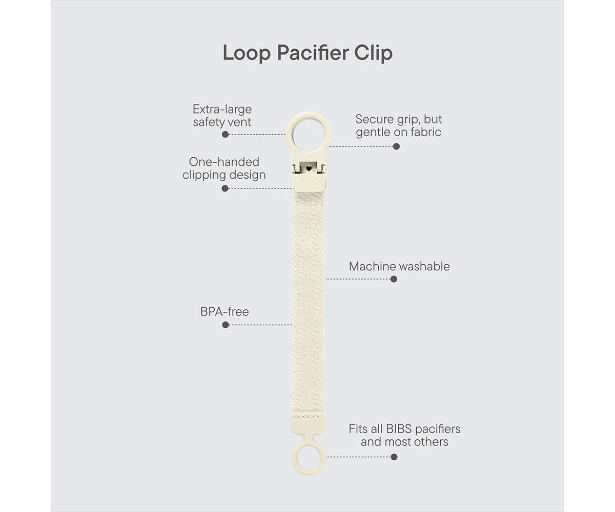 Porta-chupeta BIBS Loop Clip Bubblegum