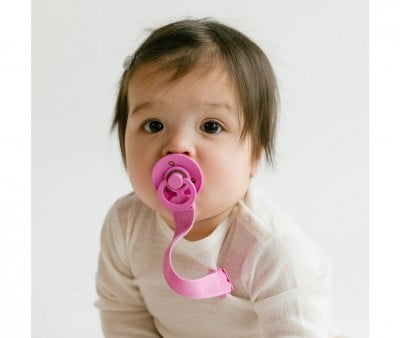 Porta-chupeta BIBS Loop Clip Bubblegum