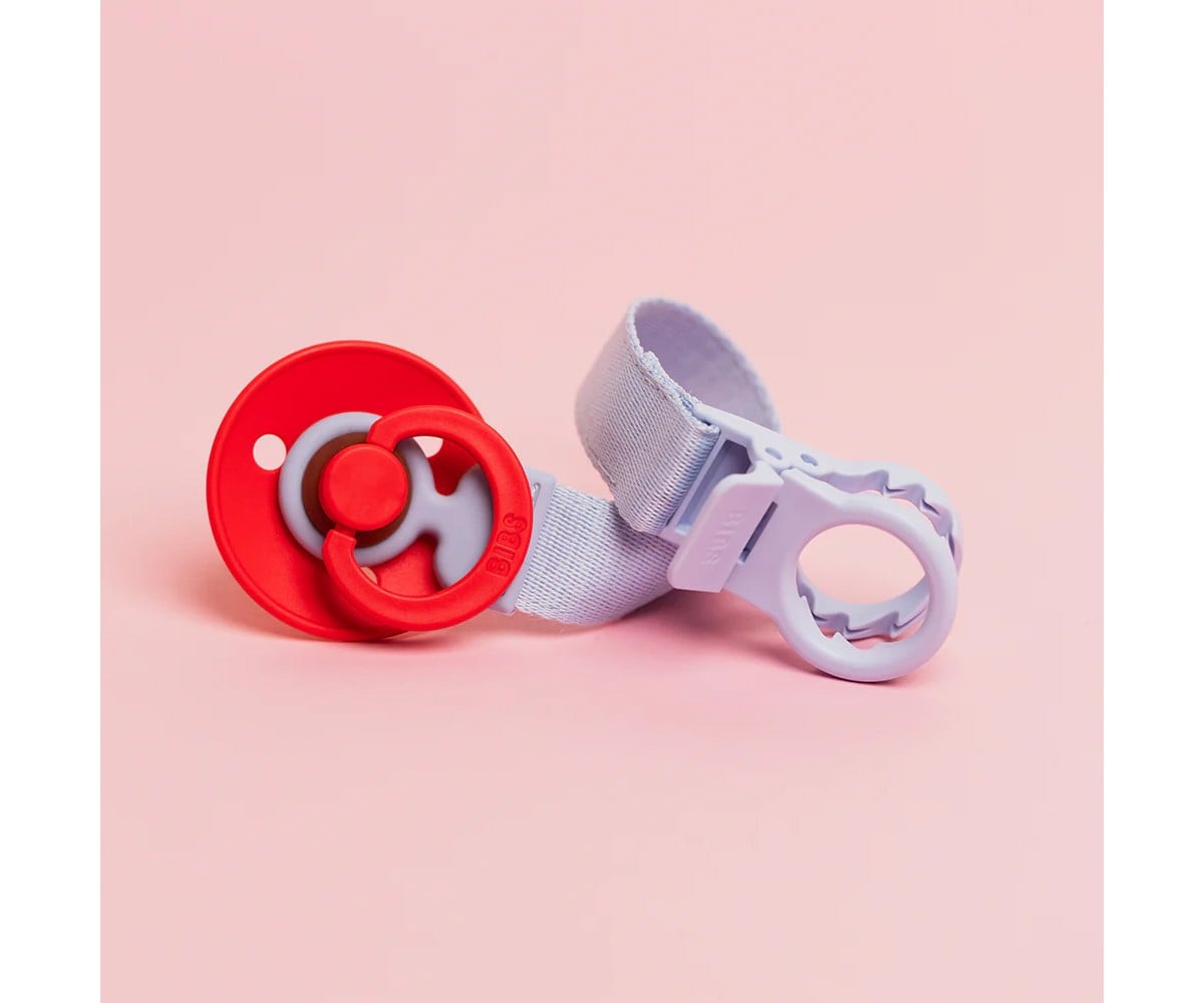 BIBS Pacifier Loop Clip Dusty Blue