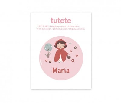 Etiqueta Pequena Little Red 
para garrafas e lancheiras