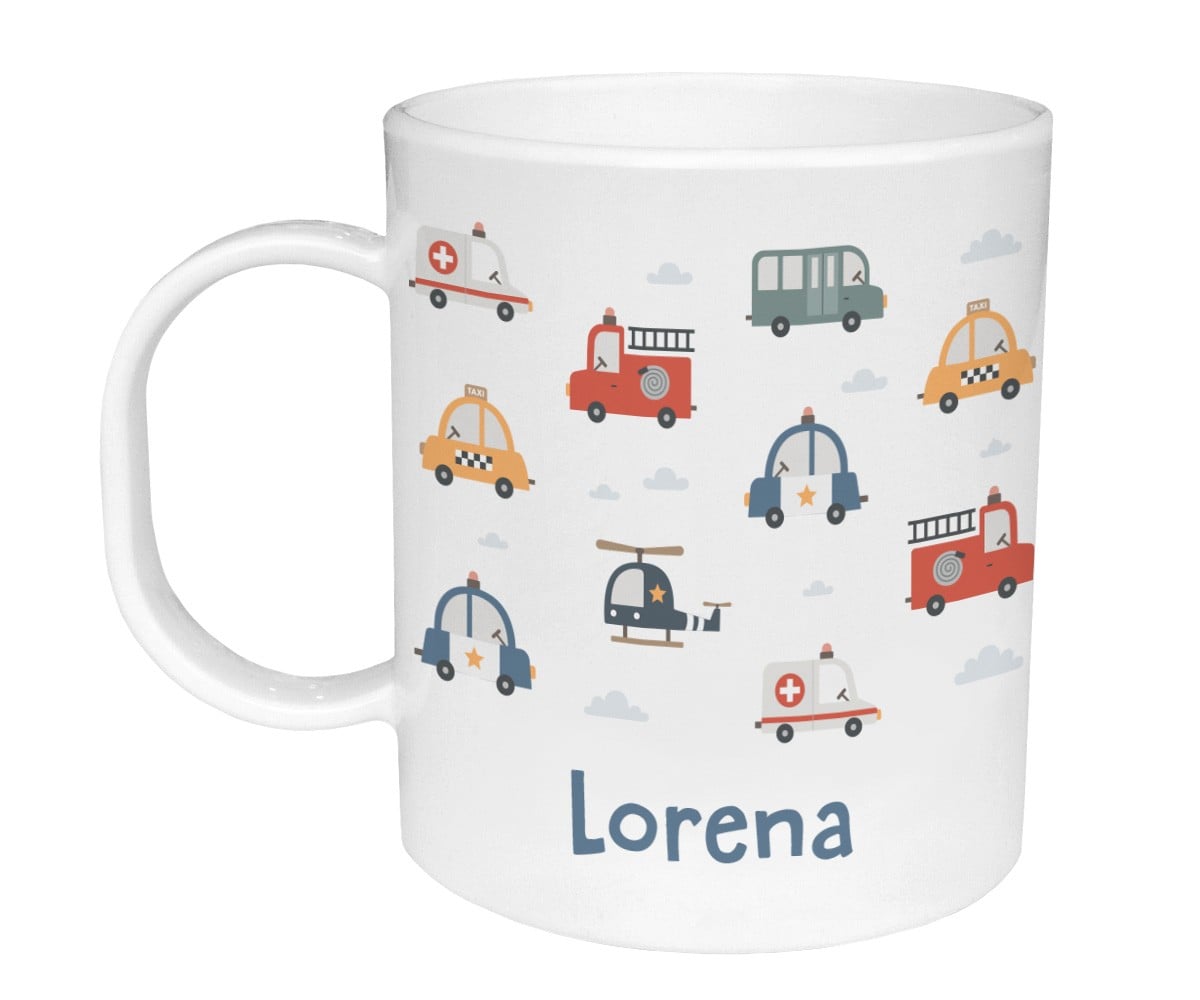 Taza de Plástico Personalizada City Cars