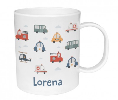 Taza de Plástico Personalizada City Cars