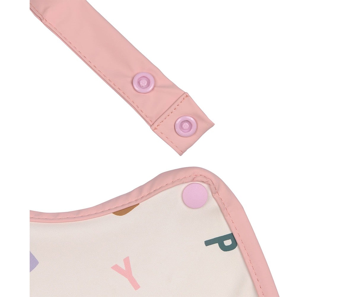Bavoir Imperméable XL Happy Fruits Peach