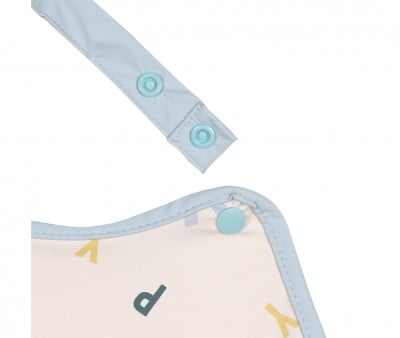 Bavoir Imperméable XL Happy Fruits Light Blue