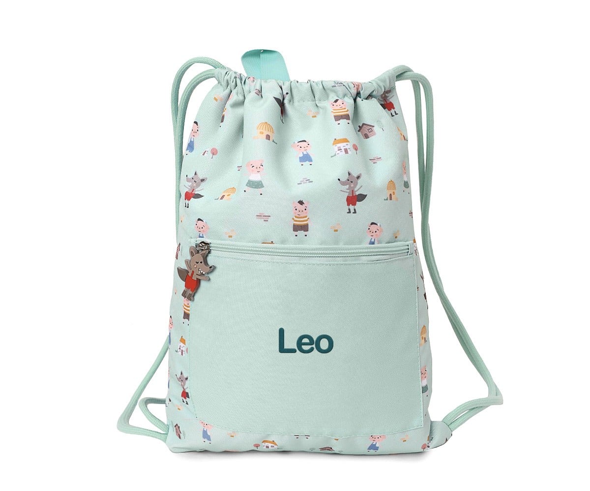 Mochila Saco Impermeable The Three Little Pigs Personalizable