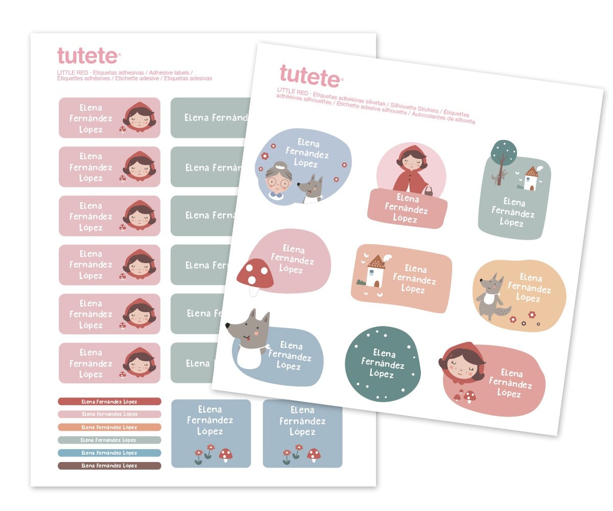 29 Autocollants pour Objets Little Red